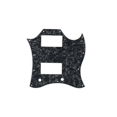 Imagem de ROZILO Placa de proteção contra arranhões padrão americano SG com parafusos para guitarra SG Epiphone SG Black Pearl