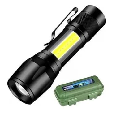 Imagem de Mini Lanterna Tática LED CREE Zomm USB Recarregavel Multifunção CBRN16501