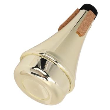 Imagem de Mudo de Trompete, Silenciador de Redução de Ruído para Crianças Iniciantes, para Artistas Profissionais, Iniciantes ou Entusiastas de Trompete (Ouro)