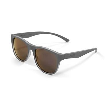 Imagem de Óculos de Sol Hupi Macau Cinza Fosco - Lente Roxo Espelhado, Cor: Cinza