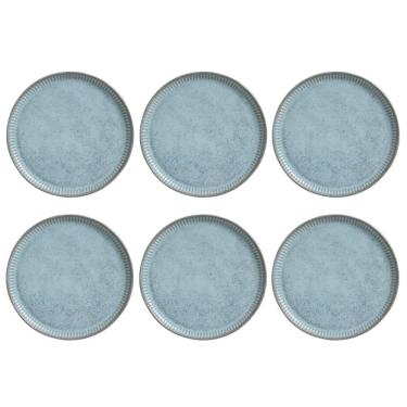 Imagem de Conjunto de Pratos Rasos 06 Peças Linhas Breeze Porto Brasil