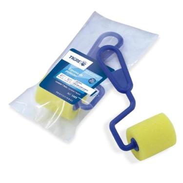 Imagem de Rolo Espuma Amarela Poliéster com Suporte, Tigre 61345040, Amarelo, 4cm