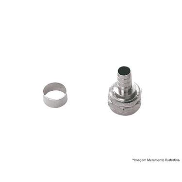 Imagem de Conector Metalico Anel Niquelado Rg59U c/100pçs - INTERNEED