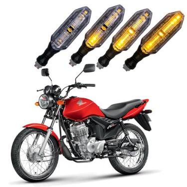 Imagem de Kit 4 Setas Sequenciais P26S Honda CG 125 FAN 2010 2011 2012 - Stallio
