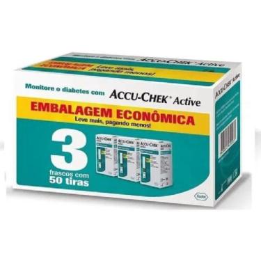 Imagem de Kit 3 Caixa de Tiras Reagentes Accu-chek Active Com 50Un - Accu -Check