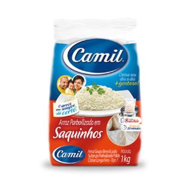 Imagem de Arroz Parboilizado em Saquinhos 8 Sachês 1kg - Camil