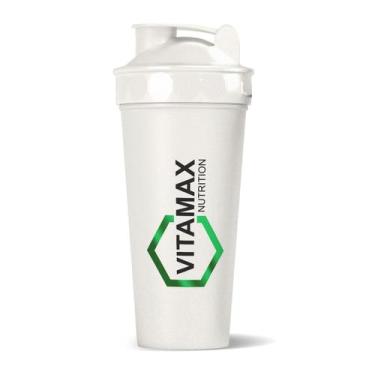 Imagem de Coqueteleira Personalizada 650ml Vitamax Nutrition, Branca Perolada