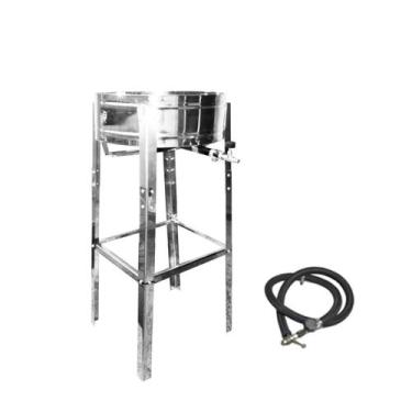 Imagem de Fritadeira Fritador Pasteleiro À Gás Fogão Industrial Médio - ROA