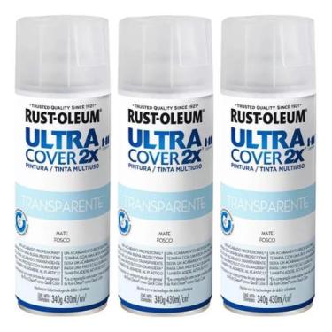 Imagem de Kit 3 Tinta Spray Uc Multiuso Transparente - Escolha O Acabamento - Ru