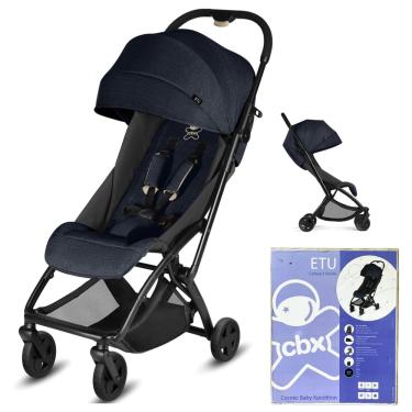 Imagem de Carrinho de Bebê Cbx Etu Jeans Blue - Azul 15kg