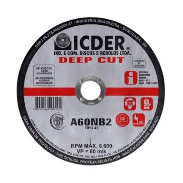 Imagem de Disco de Corte - 9 x 5/64 x 7/8 - DEEP CUT - Icder