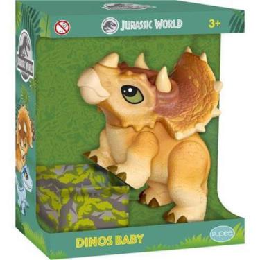 Imagem de Brinquedo Dinossauro Triceratops Jurassic World Pupee, Colorido, Dinos