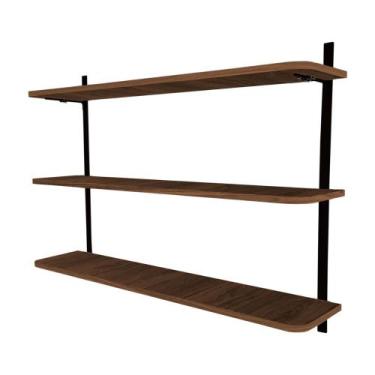 Imagem de Prateleira de Parede Nicho Wick Modelo Industrial - Loja da Isa, Preto