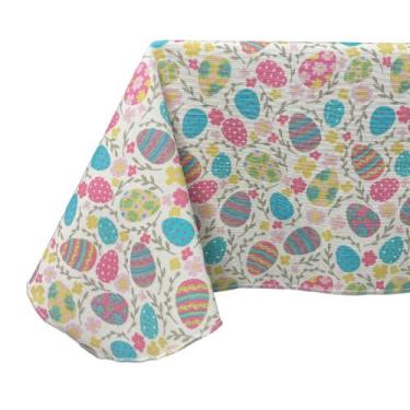 Imagem de Toalha De Mesa Estampa Coelhinho Páscoa Colorida - MILLENIADECOR, OVOS