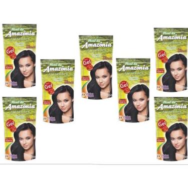 Imagem de Hene em gel amazonia 180gr pouch preto forte (preto azulado) - DIVINA 