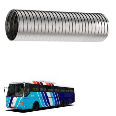 Imagem de Tubo Flexível Ônibus O400 4.1/2" 330mm Aço Inox - Bepo