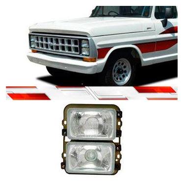 Imagem de Farol duplo f4000 f1000 f14000 1988 até 1993 serve ld le usa lâmpada h