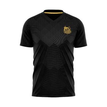 Imagem de Camisa Santos Parrot Gold - Masculino - Braziline, GG, Preto