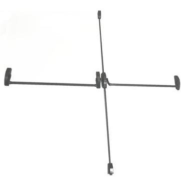 Imagem de Barra anti panico dupla certificada - cega - MRA, CINZA