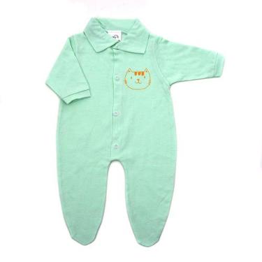 Imagem de Roupa Infantil Macacão de bebe com pé em Malha - Rizzicomercio, P, Ver
