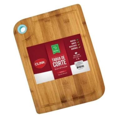 Imagem de Tábua De Cortar Bambu Com Pegador De Silicone Carnes - Clink