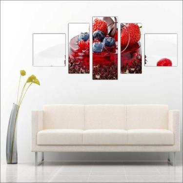 Imagem de Quadro Decorativo Padarias Bolo Cafeterias Decorações 5 Peças TT2 - Vi