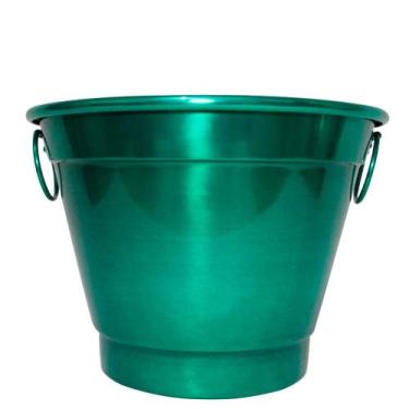 Imagem de Balde de Gelo e Cerveja Térmico em Alumínio 6,5L Bbq - Verde Green - R