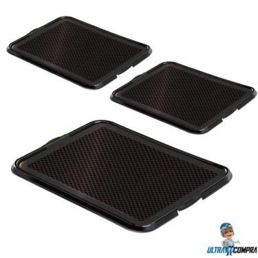 Imagem de Kit 3 Toaletes Sanitário Ultracompra Pipi Dog Black