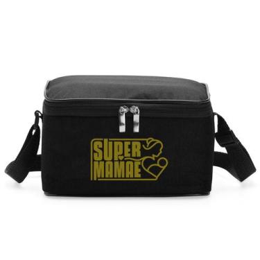 Imagem de Bolsa Térmica Selada Super Mamãe p/ Transporte Leite Materno, Preta