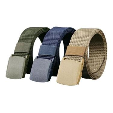 Imagem de Cinto Tático Fivela Militar Nylon Fivela 4 Cores Masculino - Sou Mais 