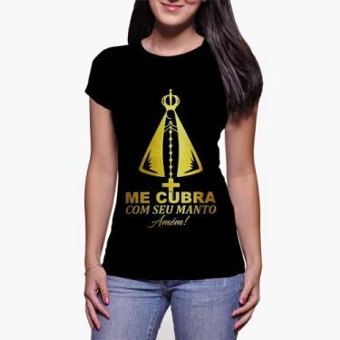 Imagem de Camiseta Baby Look Feminina 05-Nossa Senhora Aparecida mãe de Deus - P