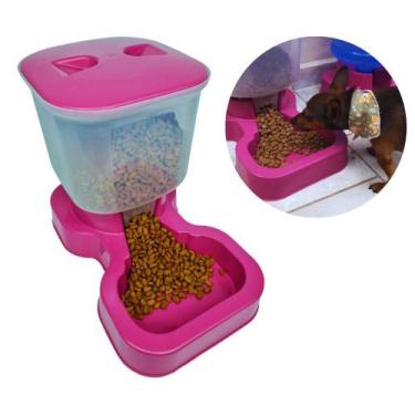 Imagem de Tratador Comedouro Automático Grande - Menplast, Rosa