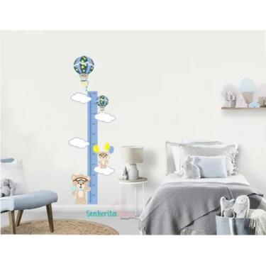 Imagem de Adesivo De Parede Régua Crescimento Ursinho - pinkie
