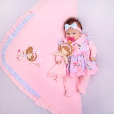 Imagem de Saida Maternidade Menina Com Naninha - PEQUENO ANJO, Rosa