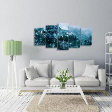 Imagem de Quadro decorativo Game Of Thrones 5 Peças Rei da Noite - Wall frame