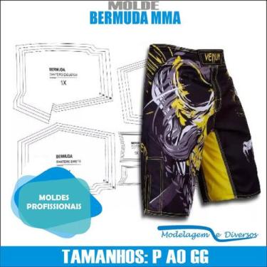 Imagem de Molde Bermuda Mma, Modelagem&Diversos, Tamanhos P Ao Gg