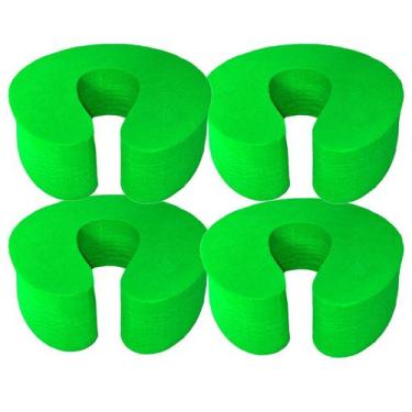 Imagem de Kit 4 Suporte Para Porta Salva Dedos Pancada Vento Protege Crianças e 