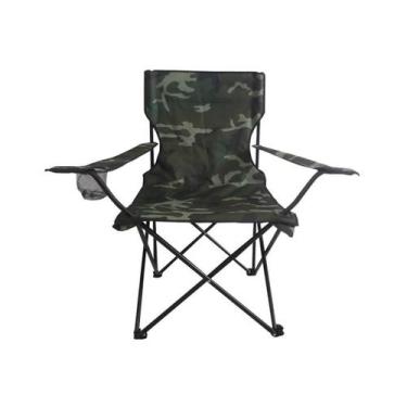 Imagem de Cadeira Camping Pesca Praia Dobrável Porta Copo C/ Bolsa - Lumi, Camuf