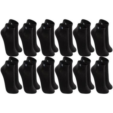 Imagem de Kit Com 12 Pares De Meia Baixa Lupo Sport Modelo Cano Curto Esportiva 