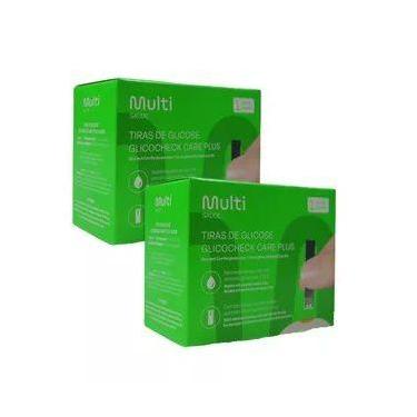 Imagem de Kit 100 Tiras P/ Glicose Glicocheck HC489 Multilaser