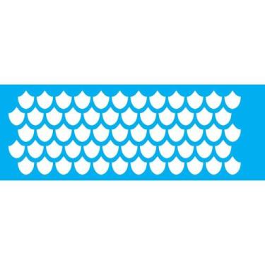 Imagem de Stencil Opa 10 x 30 cm - Escamas - 1849 - Opa Criando Arte