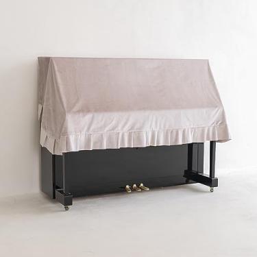 Imagem de Clairevoire Clássicos: Capa de piano vertical de veludo premium | Forro interno à prova d'água | Feita à mão com veludo de qualidade luxuosa | Serve para pianos verticais de tamanho padrão [cobertura contra poeira de 88 teclas de qualidade óptica]
