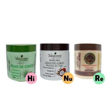 Imagem de Cronograma Cacheada 3x500g Hidratação Nutrição e Força para Cachos (Ba