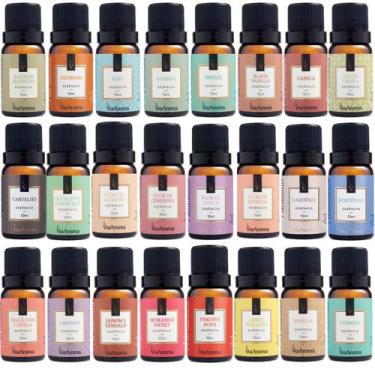 Imagem de Kit 4 Essências Via Aroma Linha Clássica Para Difusor Elétrico A Sua E