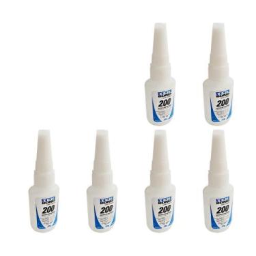 Imagem de Cola instantânea alta viscosidade 200 - 20g - 6 unidades - Tekbond - T