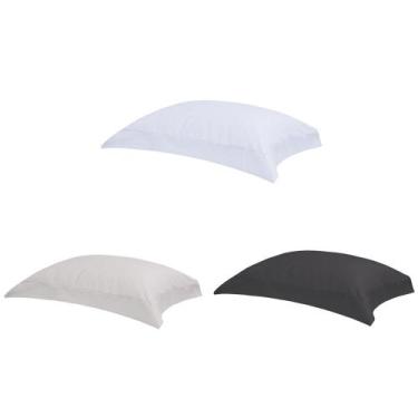 Imagem de Fronha 50x90cm Cetim 300 Fios Buddemeyer Damask Stripes 100% Algodão P