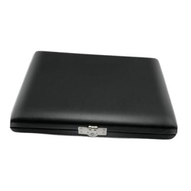 Imagem de Almencla Caixa de palhetas de oboé Recipiente de palhetas de oboé 12 compartimentos Estojo portátil de palhetas de camada dupla Estojo de armazenamento de