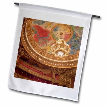 Imagem de 3dRose fl_81385_1 França, Paris, Opera Garnier Interior-EU09 BJA0173-Jaynes Gallery Bandeira de jardim, 30 x 45 cm