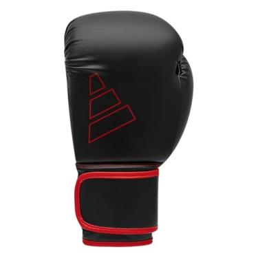Imagem de adidas Hybrid 80 Gloves - for Boxing, Kickboxing, MMA, Bag, Training & Fitness - Boxing Gloves for Men & Women - Weighted Pair 14oz, Black/Red