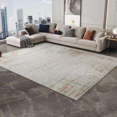 Imagem de Tapetes modernos de luxo leves para sala de estar, decoração de quarto cinza, cabeceira, tapete para casa, área grande, sofá, cadeira, tapete lateral, E, 200 x 290 cm, 78,7 x 114 pol.